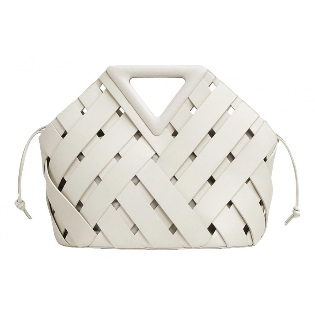Point leather handbag