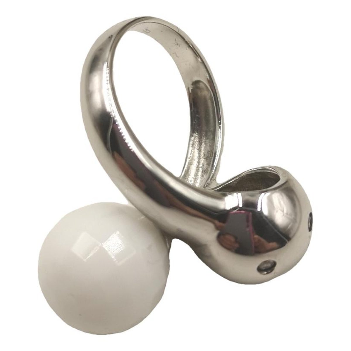 Toi & Moi silver ring