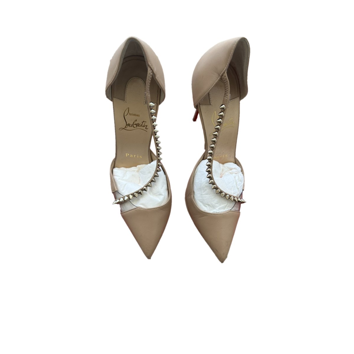 Nosy Spikes leather heels