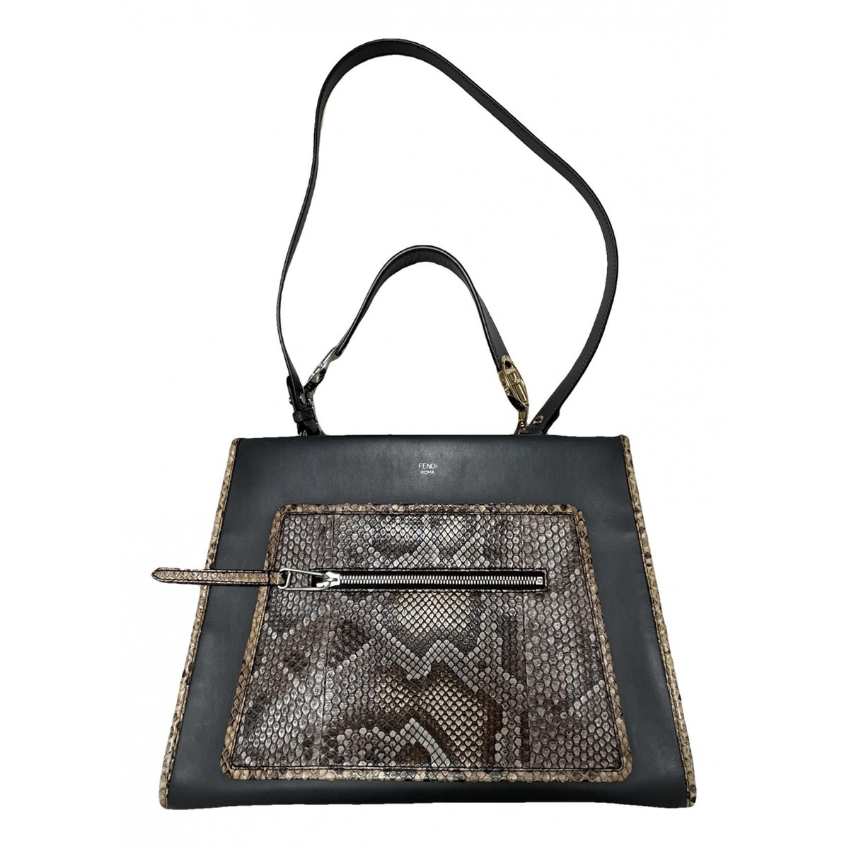 Runaway leather handbag