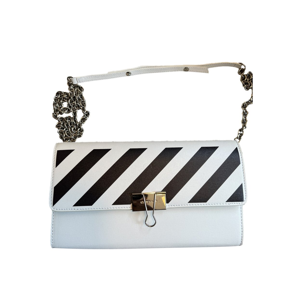 Binder leather crossbody bag