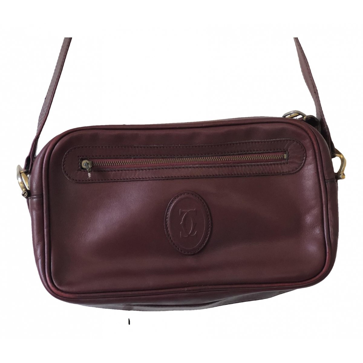 Seau leather crossbody bag