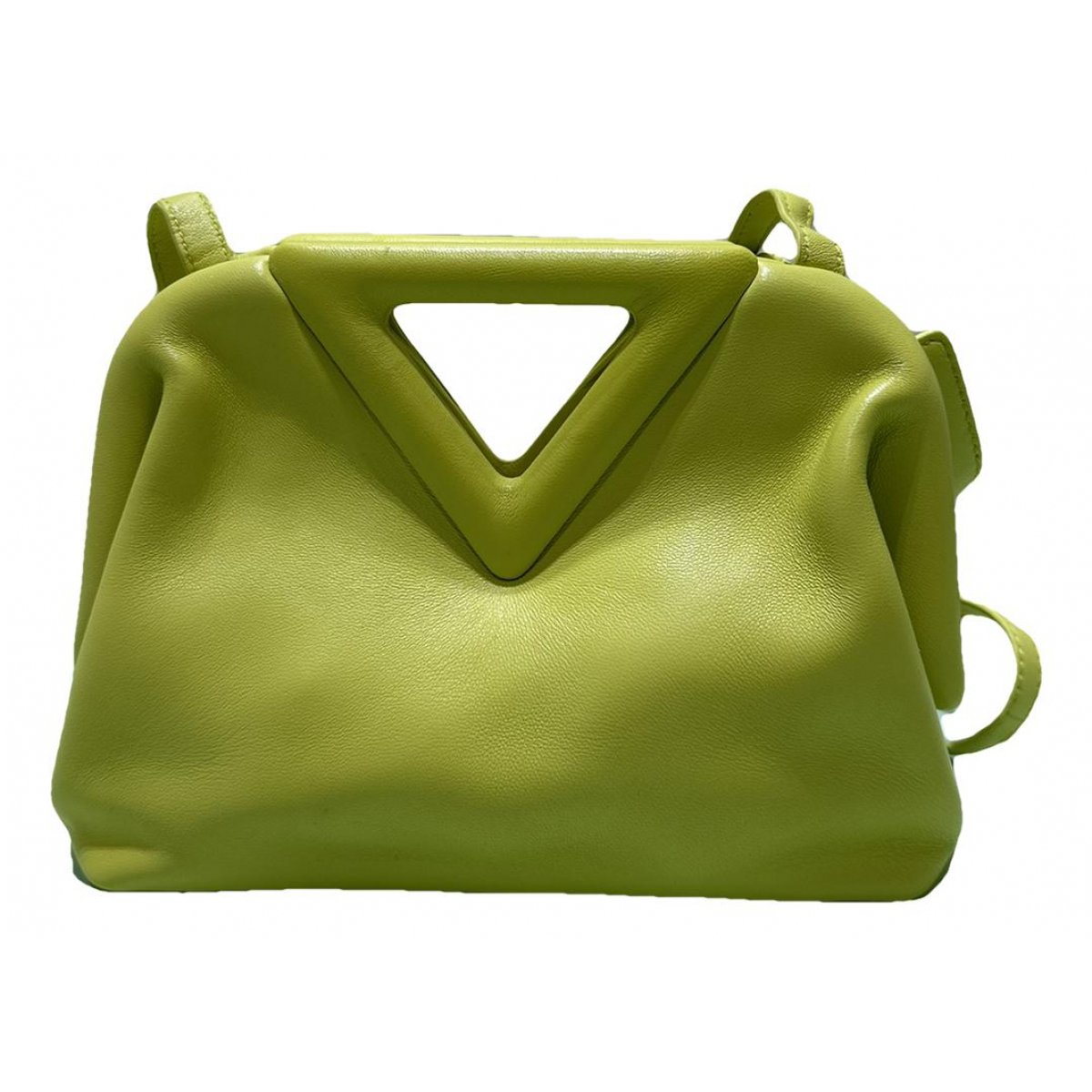 Point leather handbag