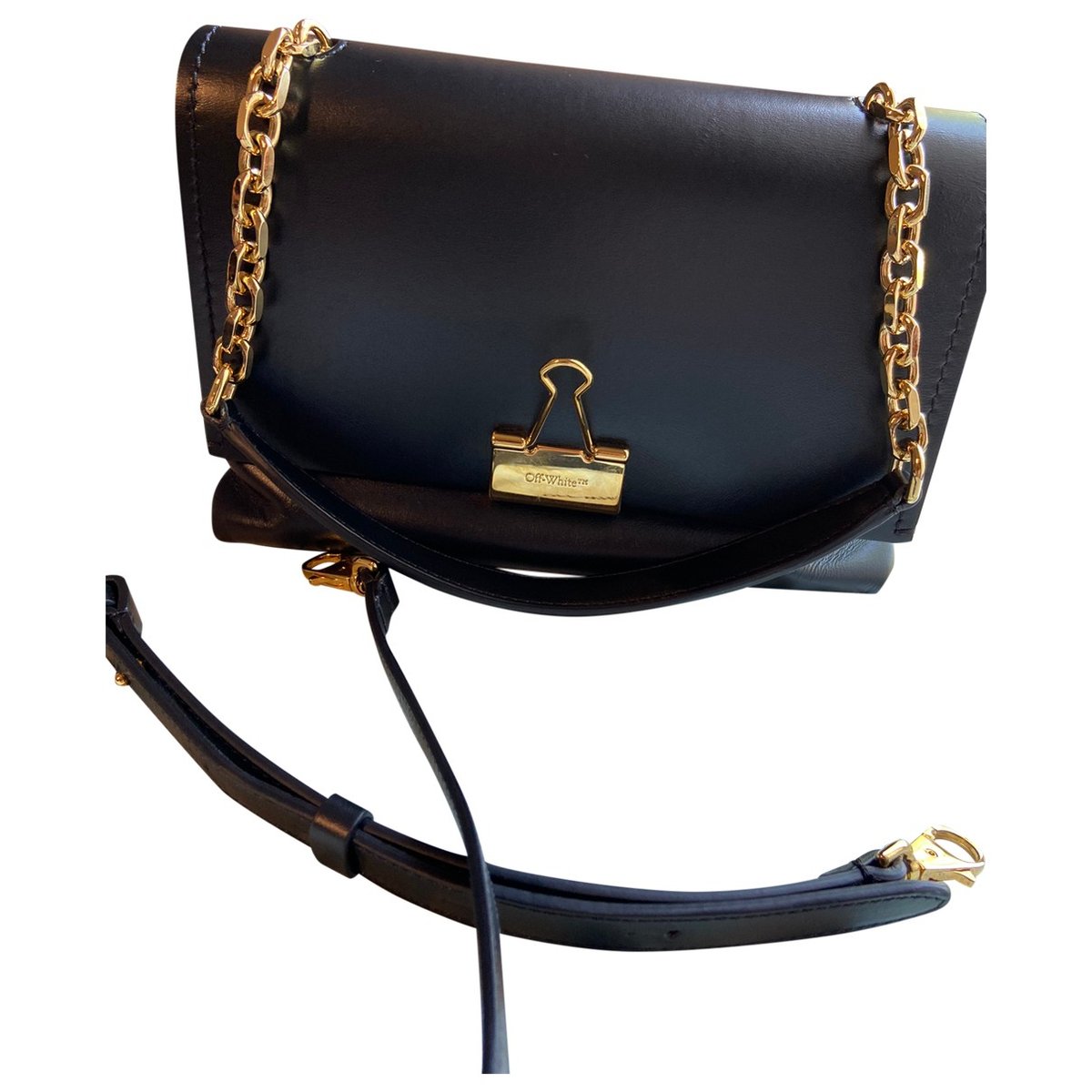 Binder leather handbag