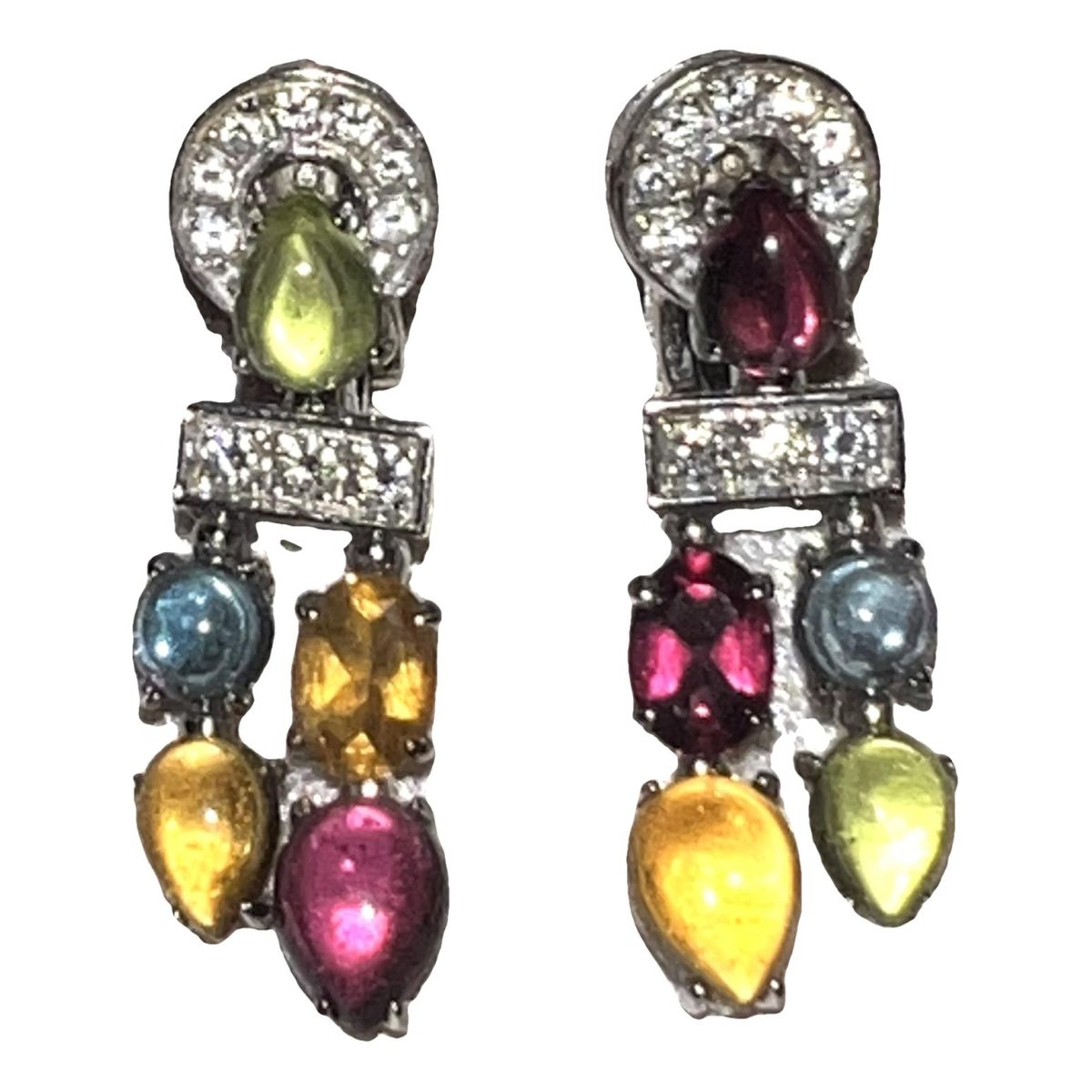 Allegra white gold earrings