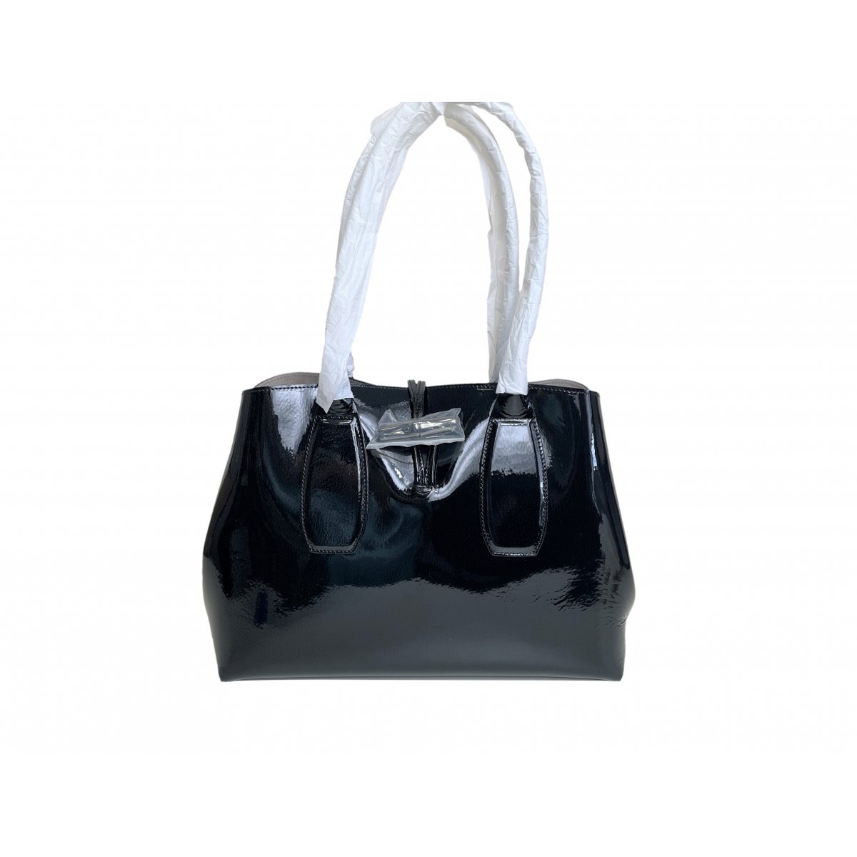 Roseau patent leather tote