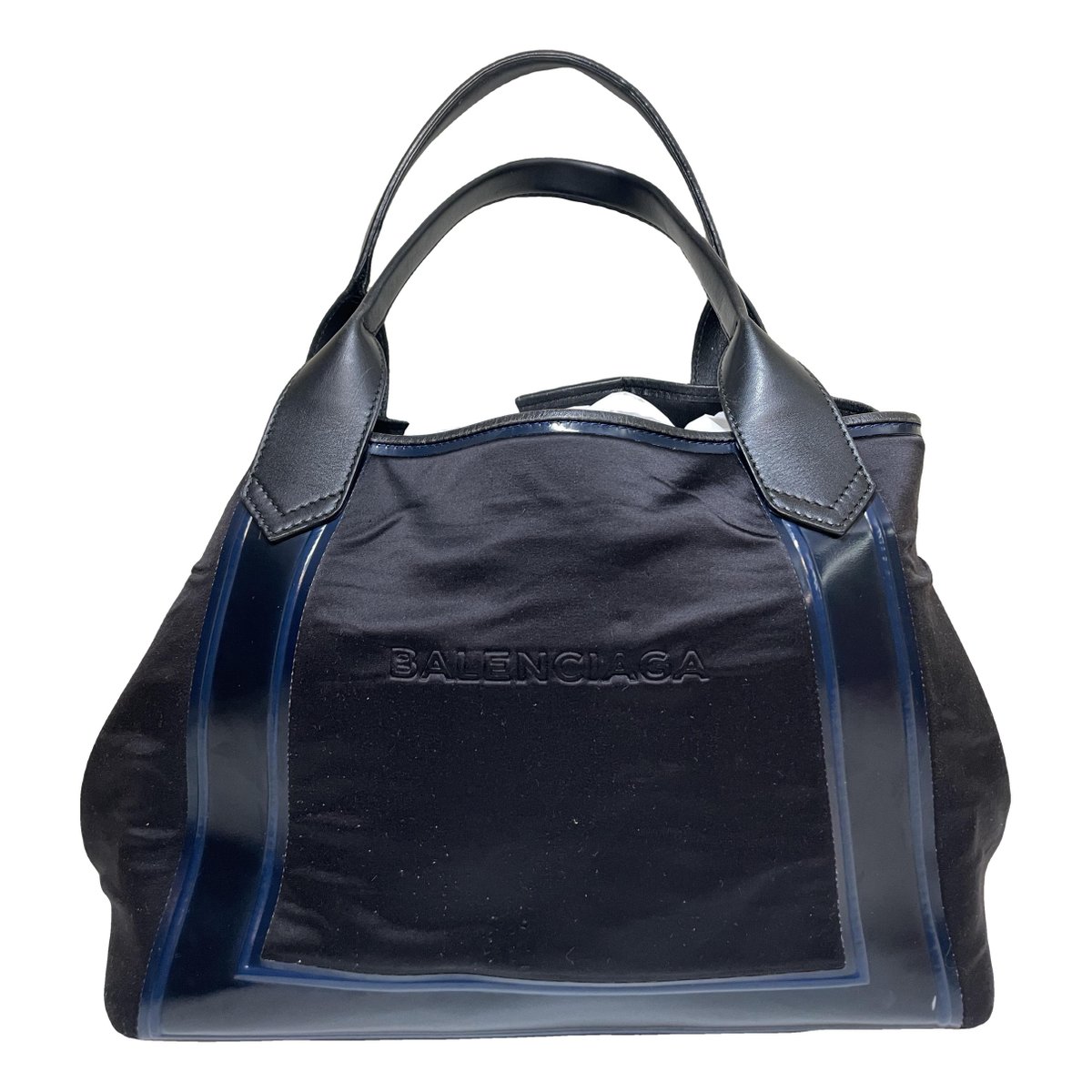 Navy cabas tote