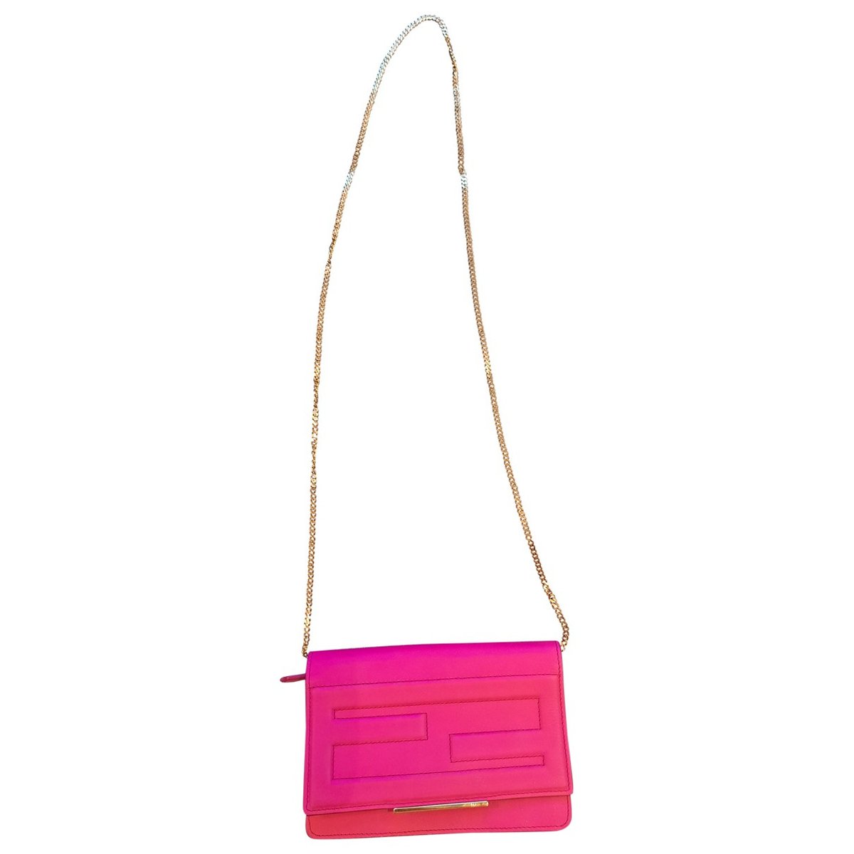 Wallet On Chain leather crossbody bag