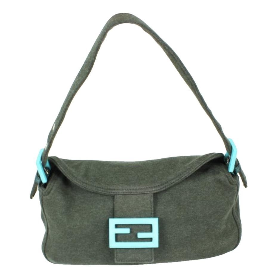 Baguette wool handbag
