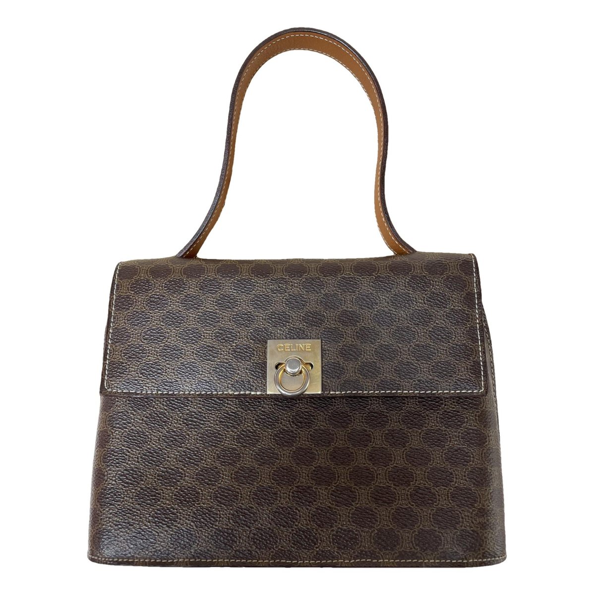 Triomphe Vintage leather handbag