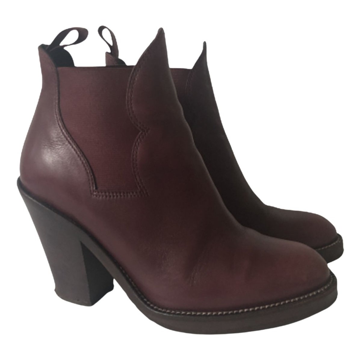 Star leather western boots
