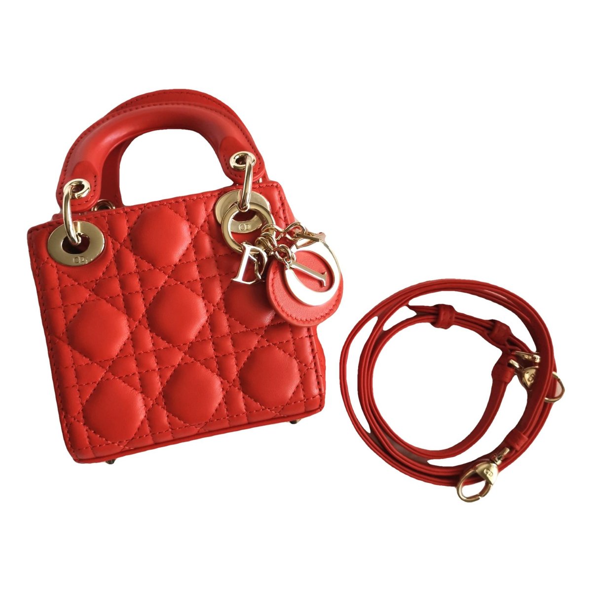 Lady Dior leather handbag