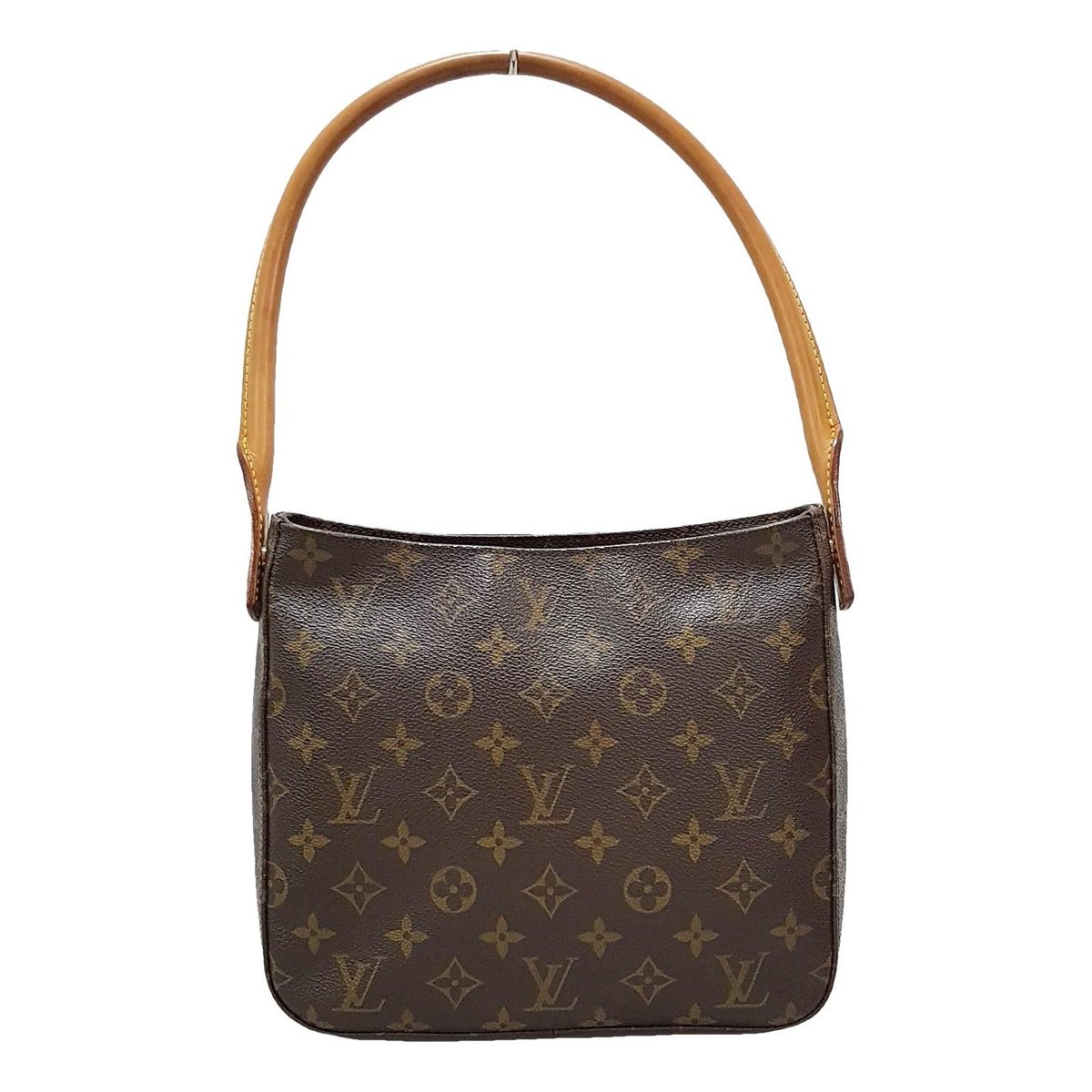 Looping leather handbag