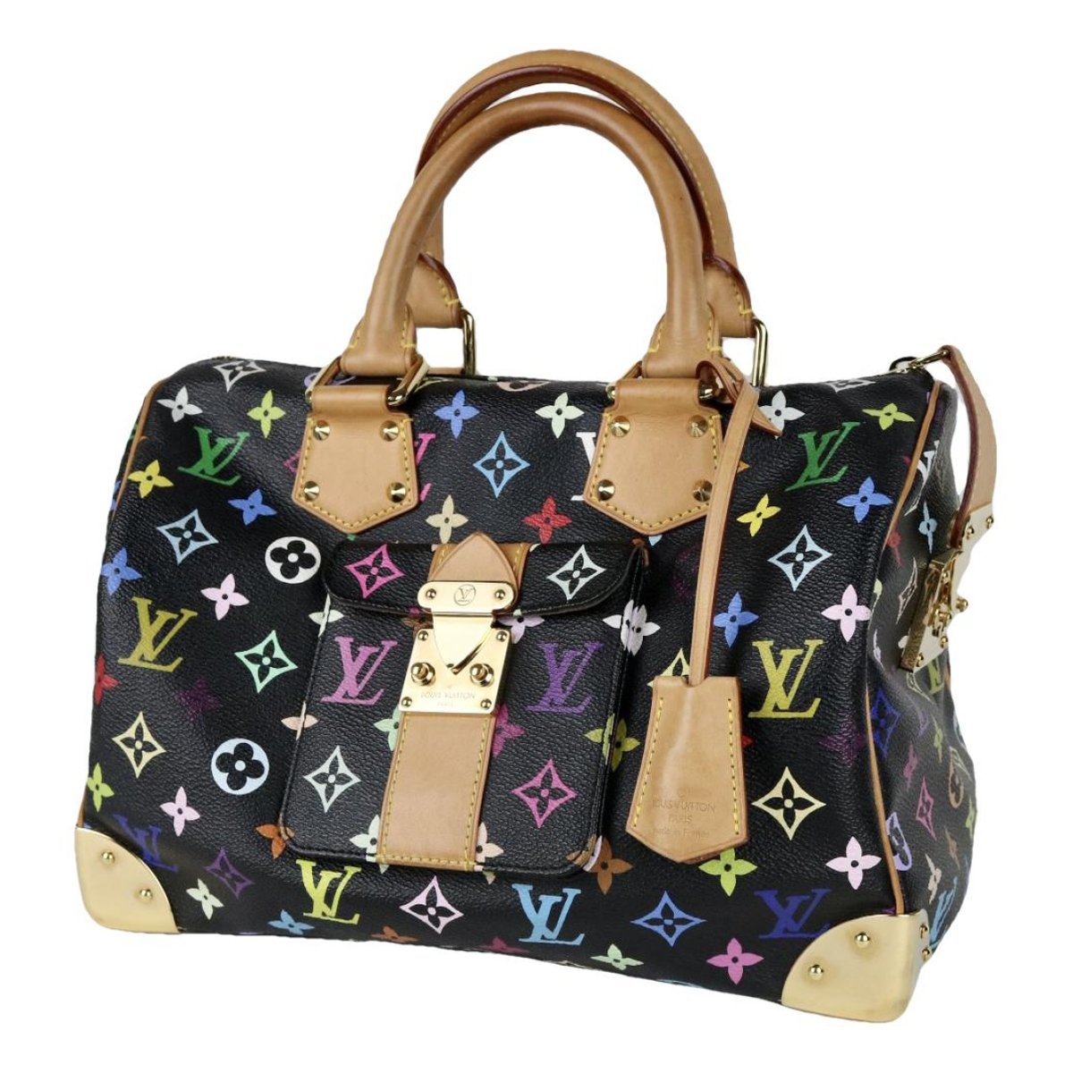 Speedy leather handbag
