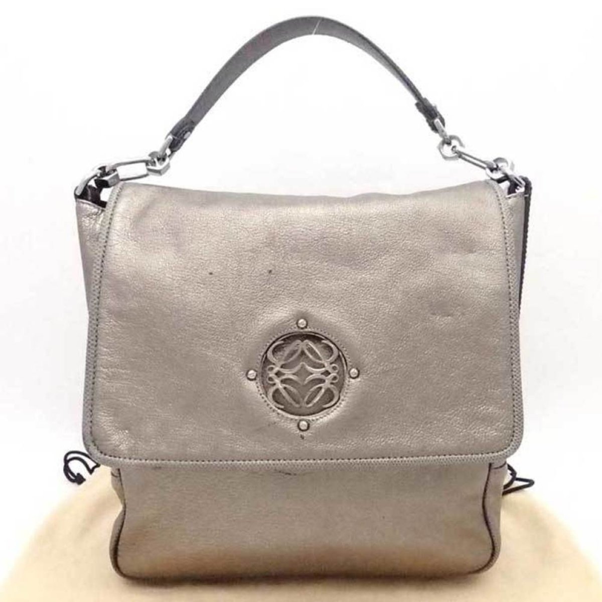 Anagram leather handbag