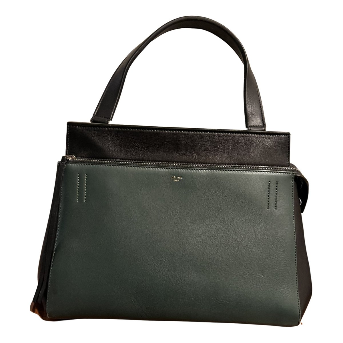 Edge leather handbag