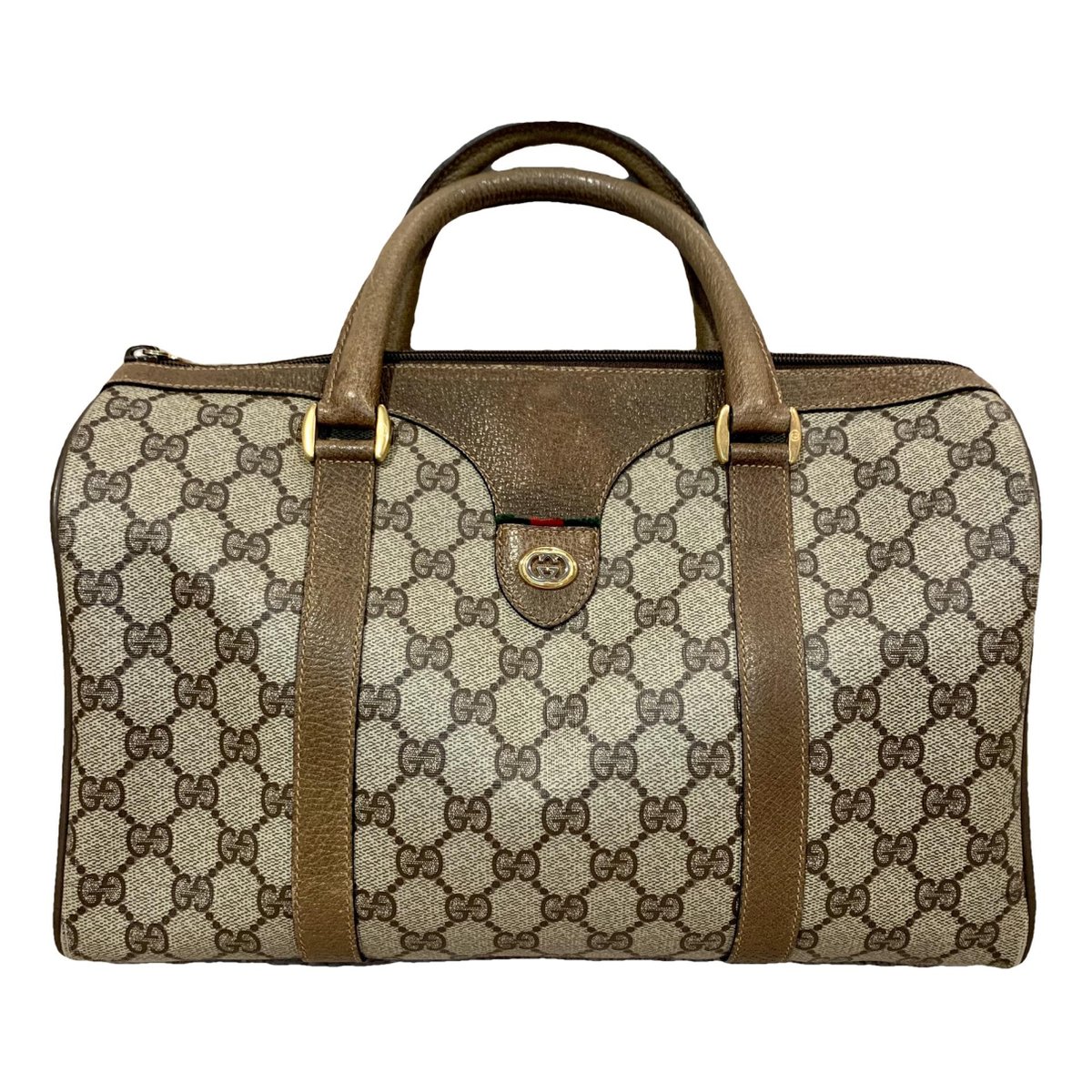 Boston leather handbag