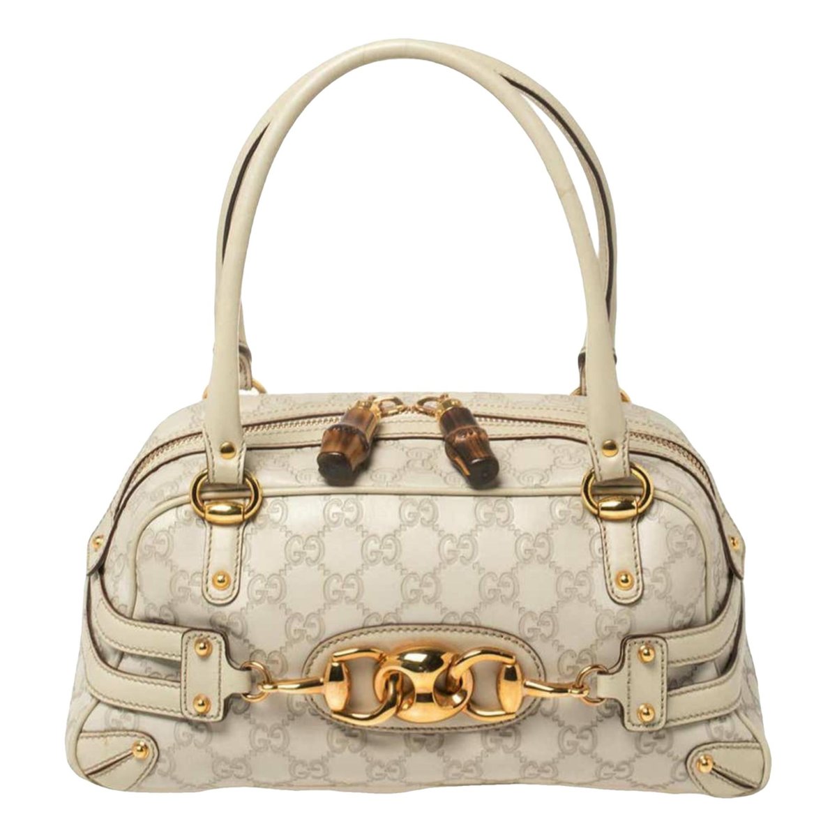 Boston leather handbag