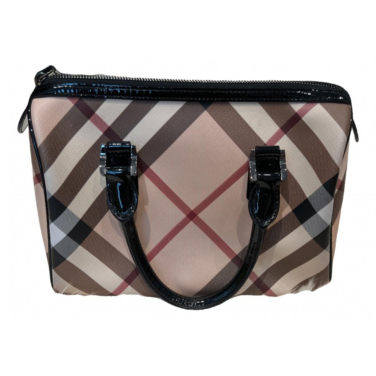Note patent leather tote