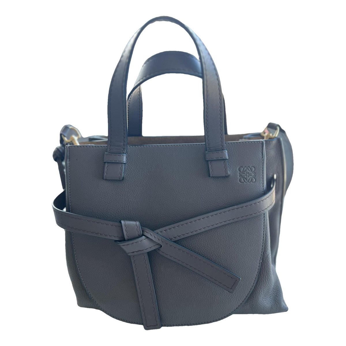 Gate Top Handle leather handbag