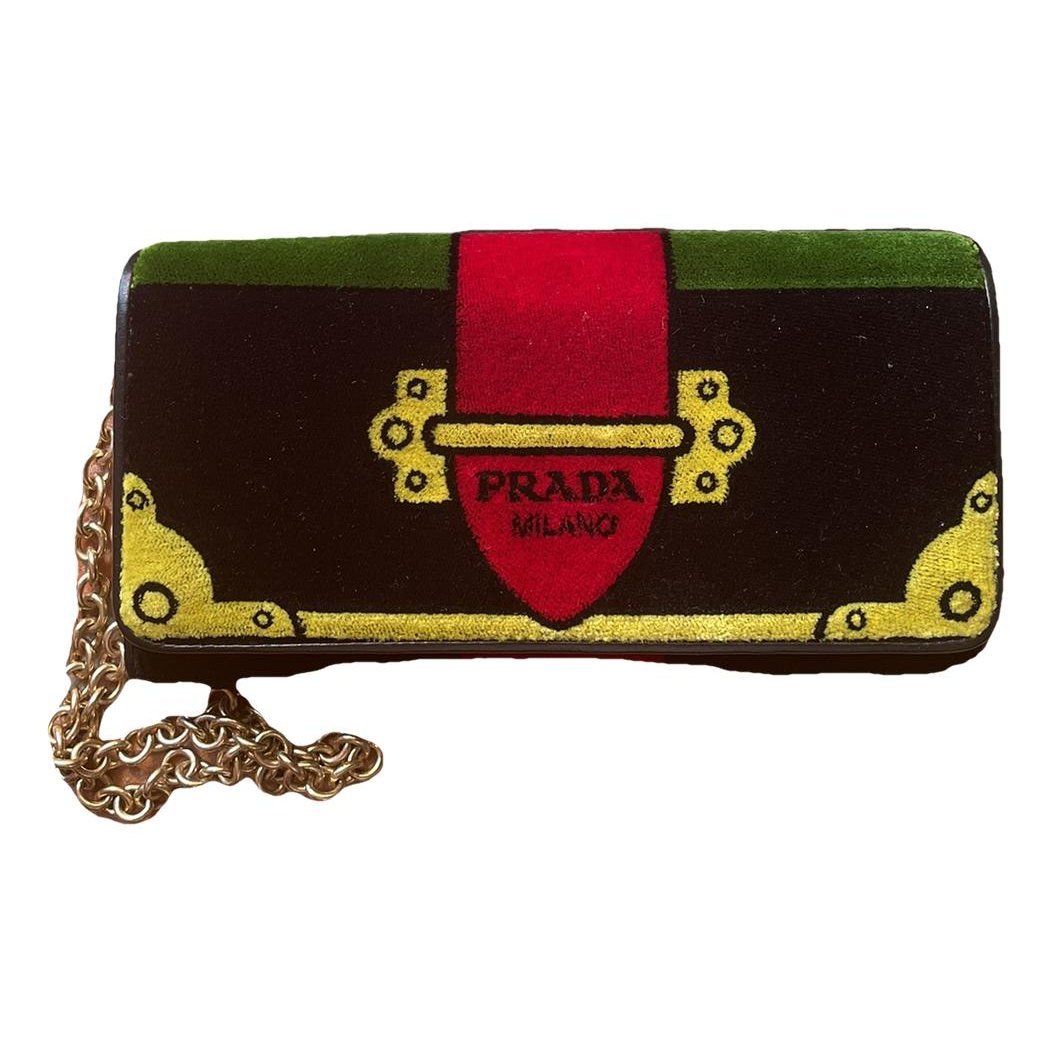 Cahier leather clutch bag
