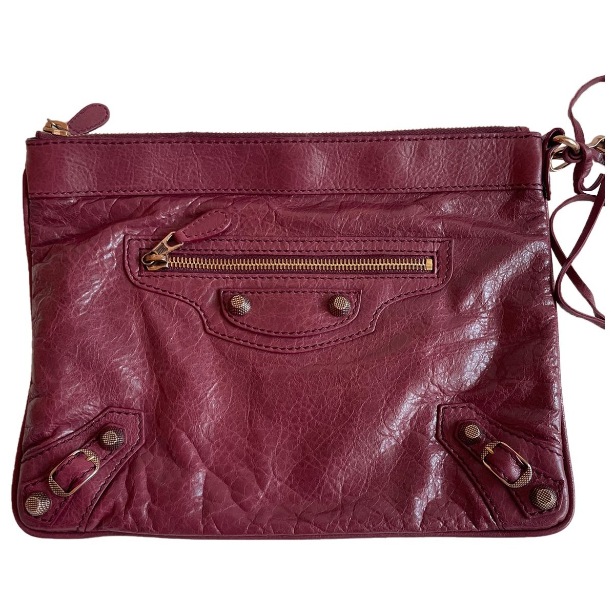 City Clip leather clutch bag