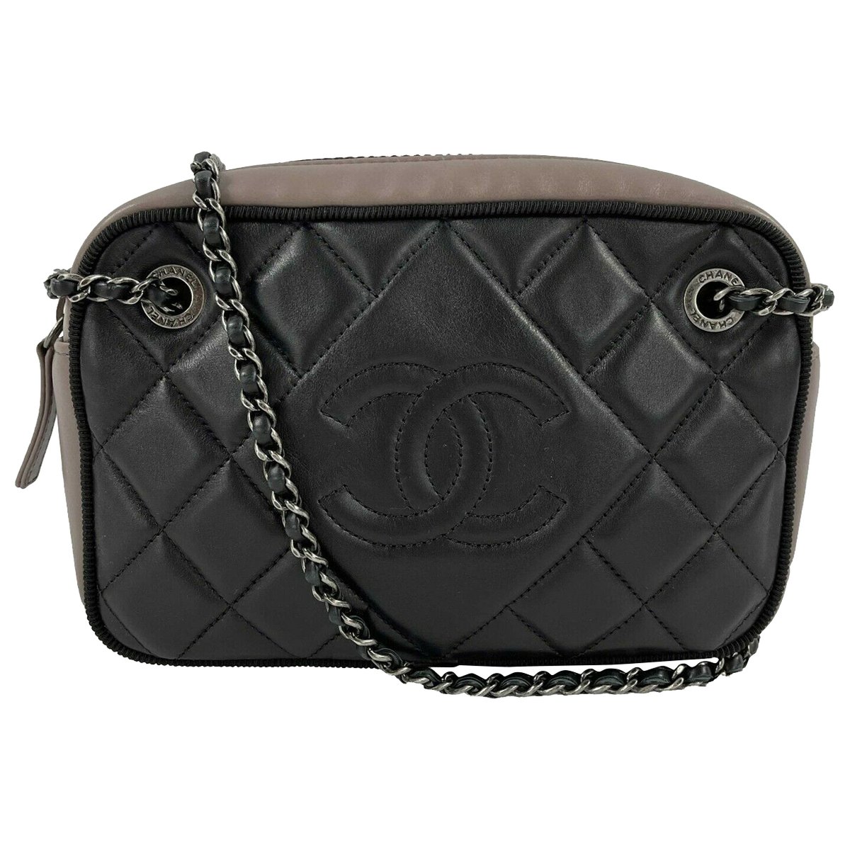 Camera case leather crossbody bag