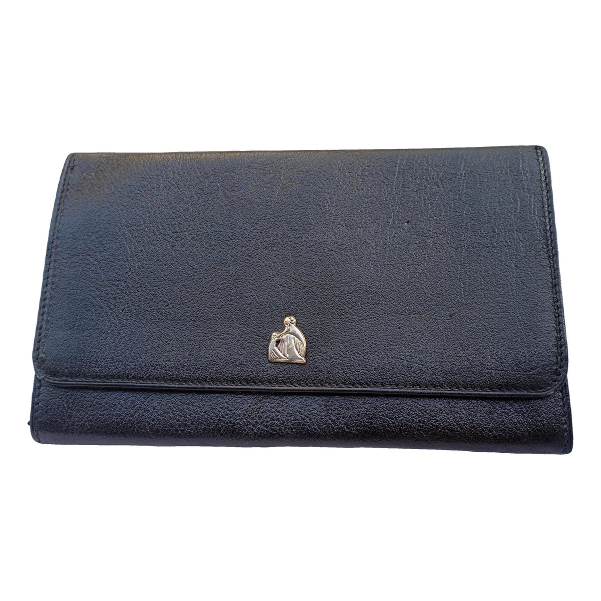 Leather clutch bag