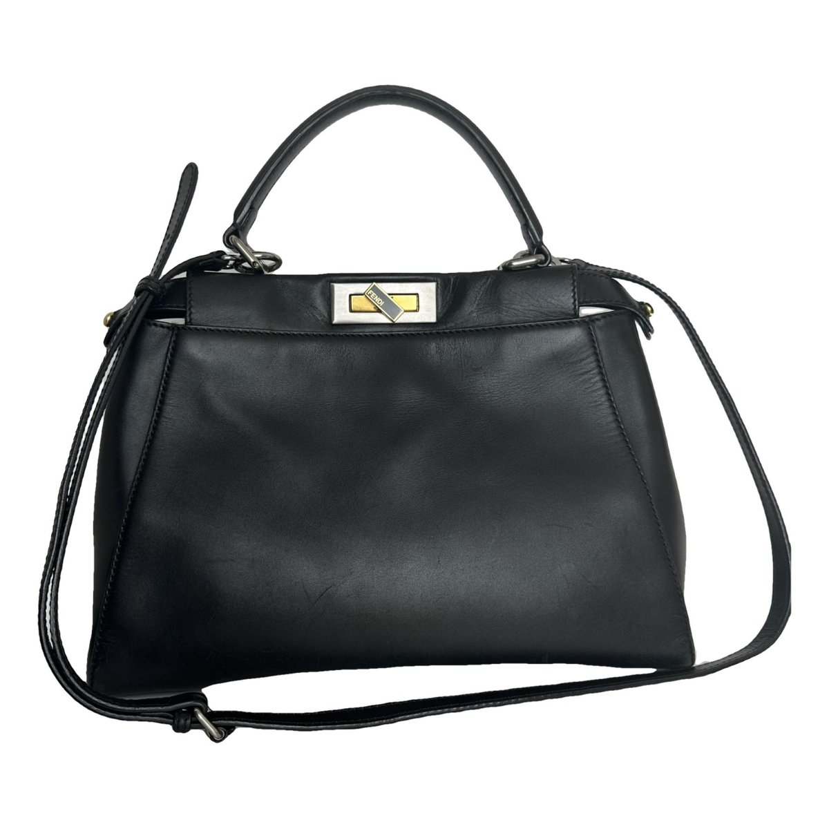 Peekaboo leather handbag
