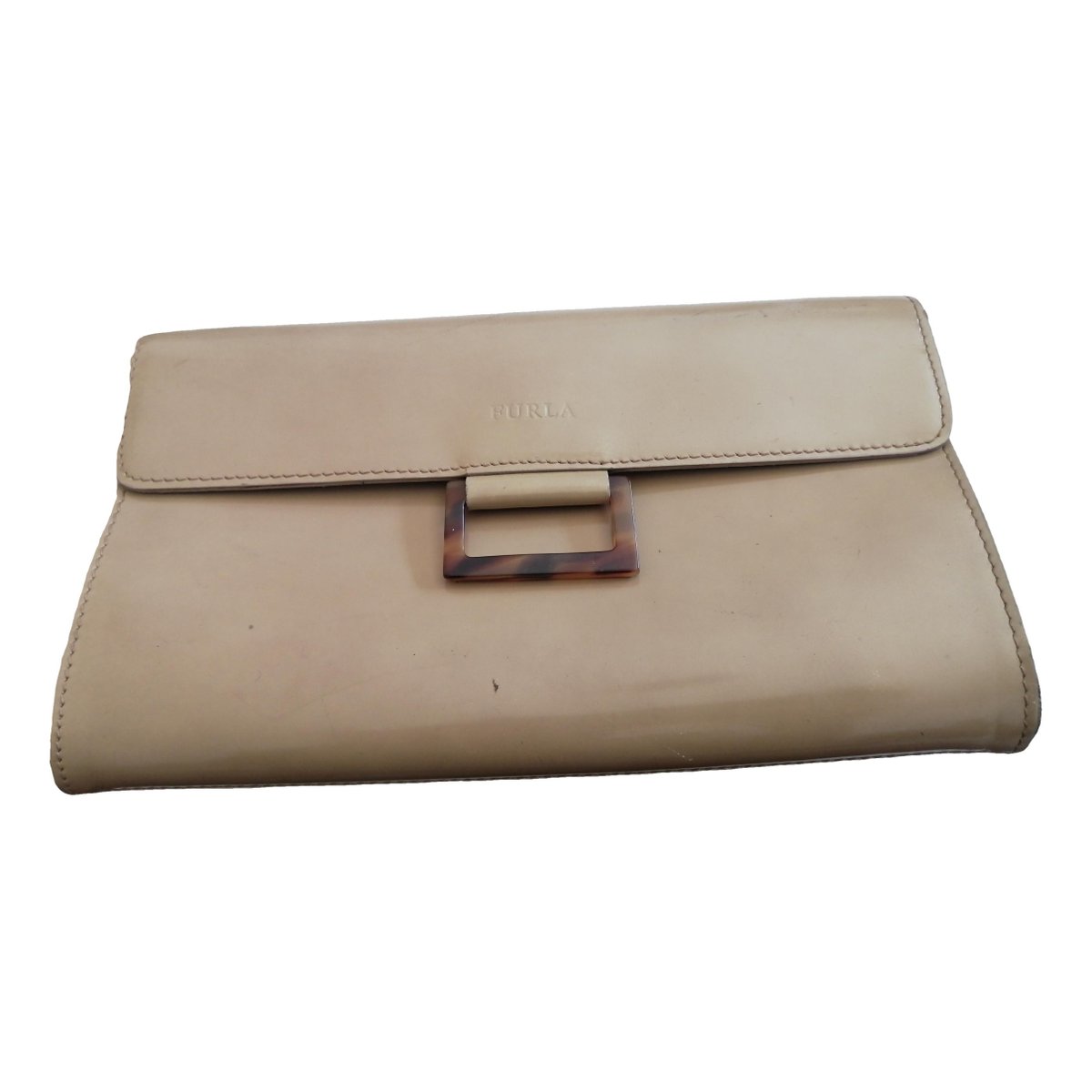 Metropolis leather clutch bag