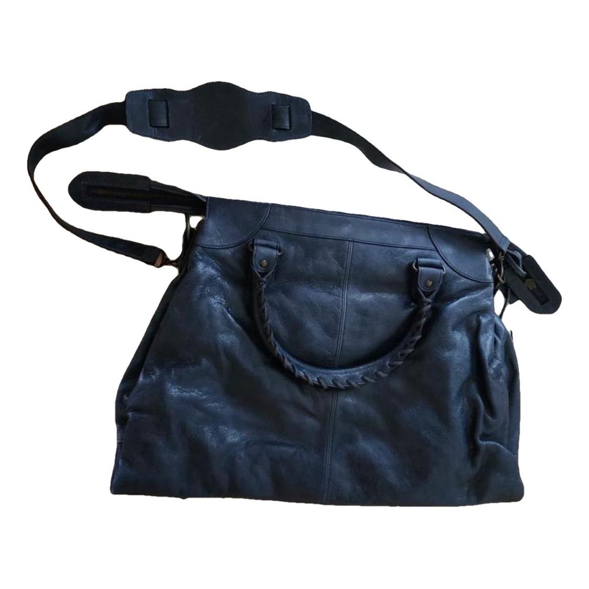 Work leather handbag