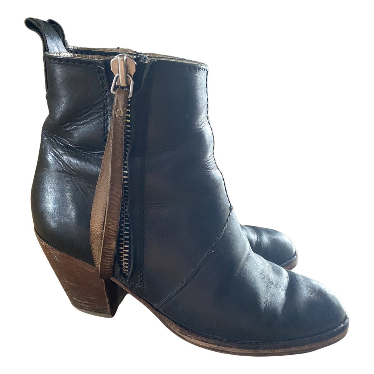 Pistol leather western boots