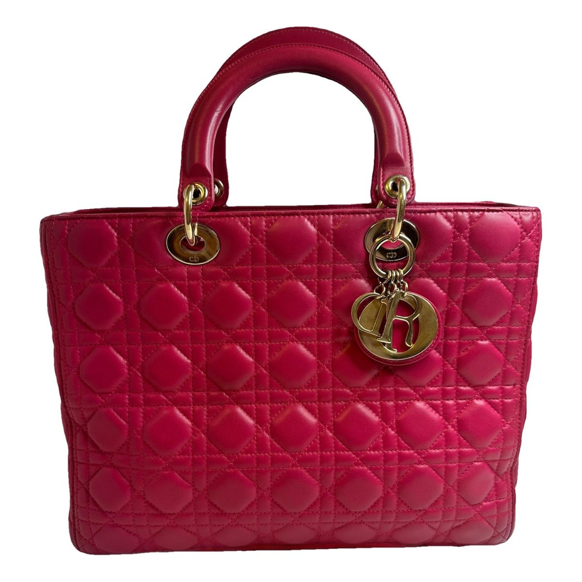 Lady Dior leather handbag