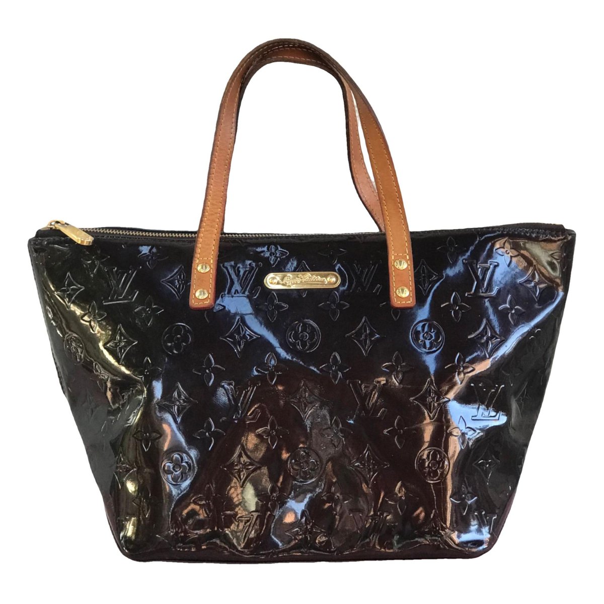 Bellevue patent leather handbag