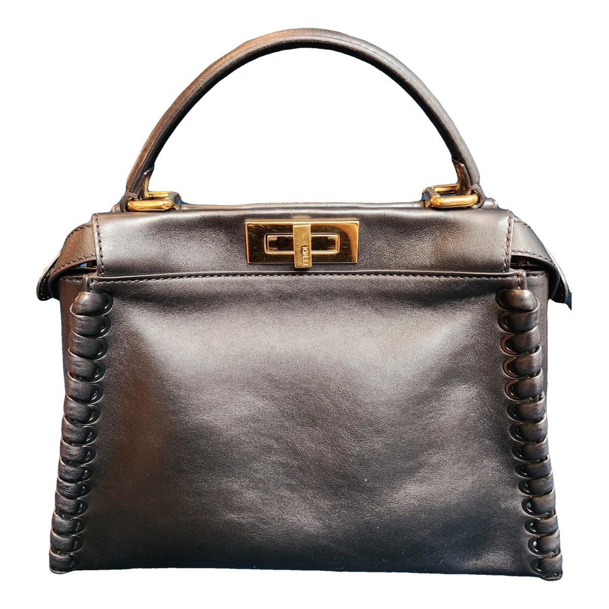 Peekaboo leather handbag
