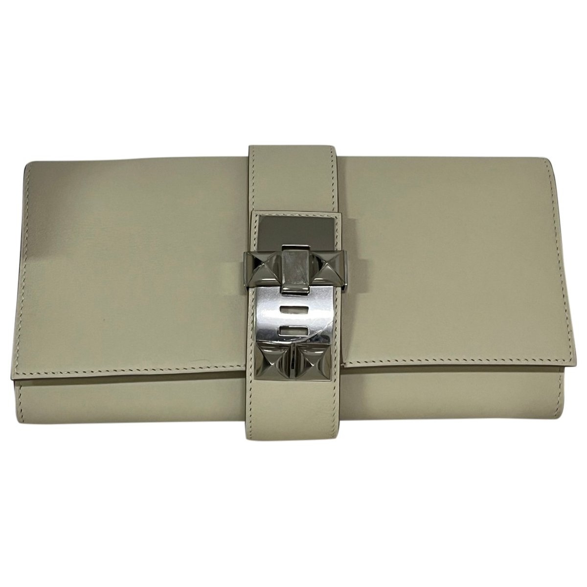 Médor leather clutch bag