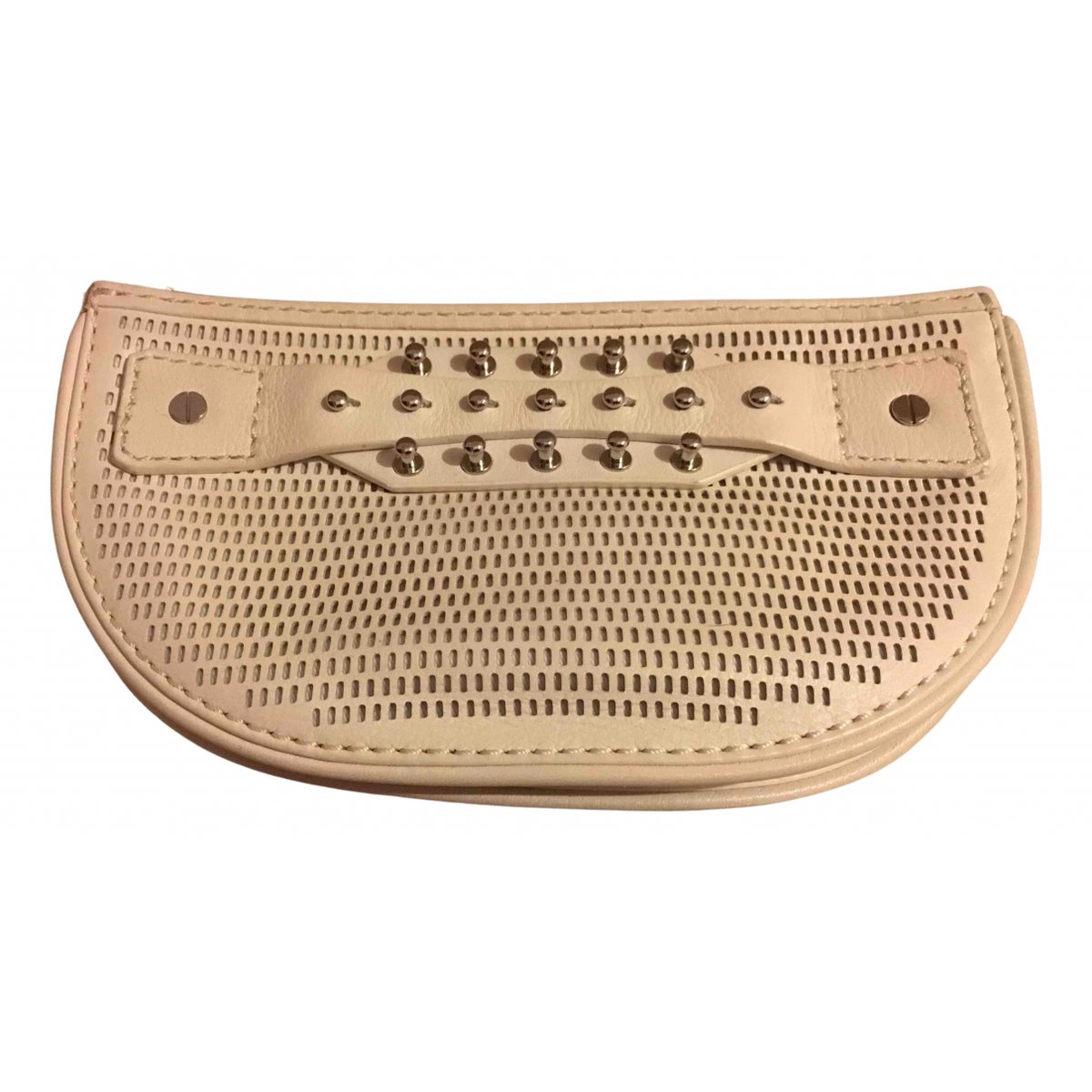 Leather clutch bag