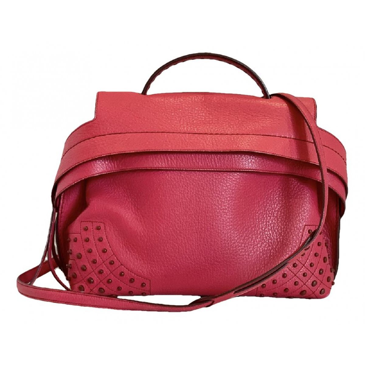 Wave leather handbag