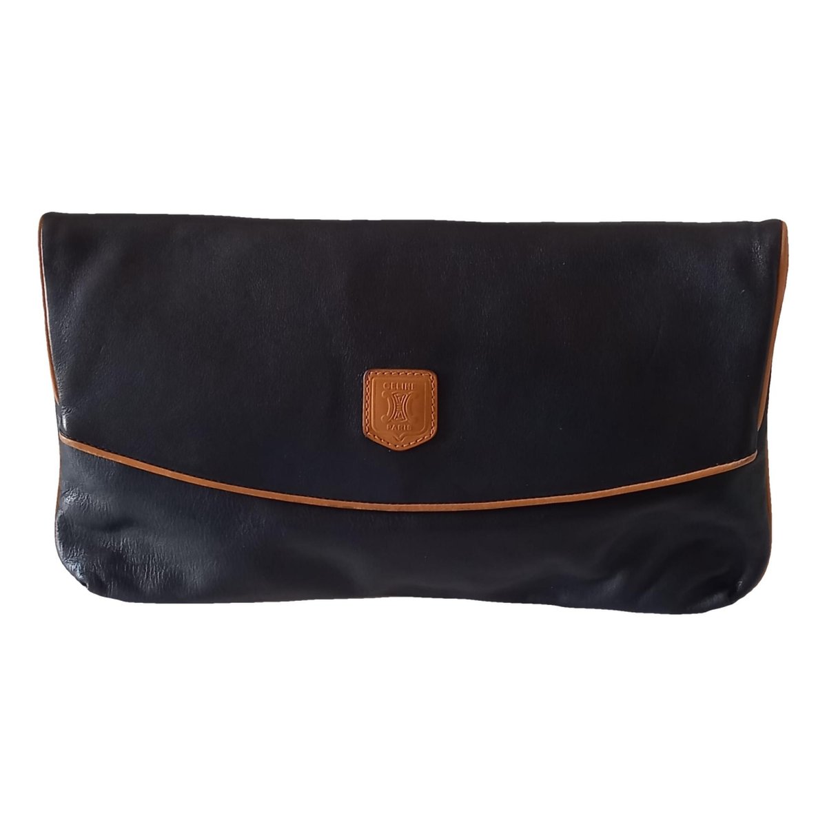 Triomphe leather clutch bag