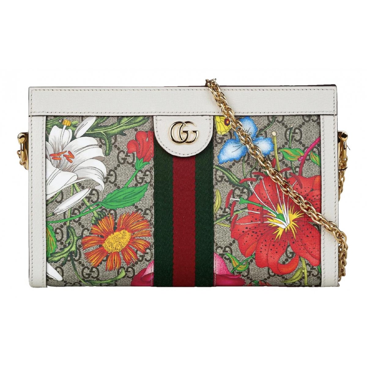 Ophidia Chain leather handbag