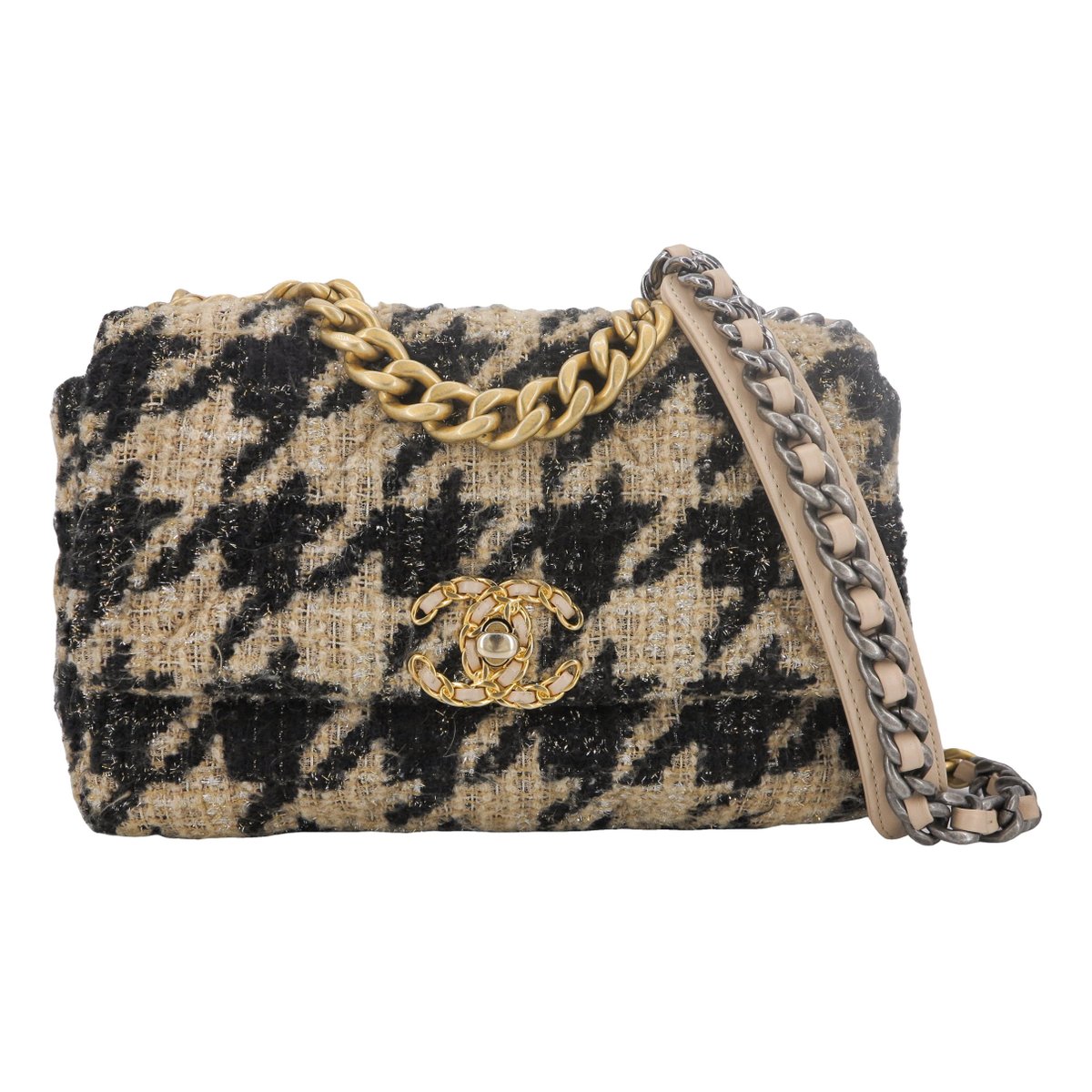 Chanel 19 tweed handbag