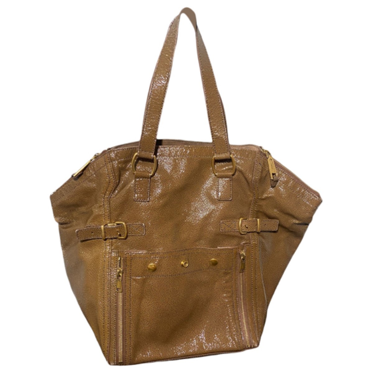 Downtown patent leather handbag