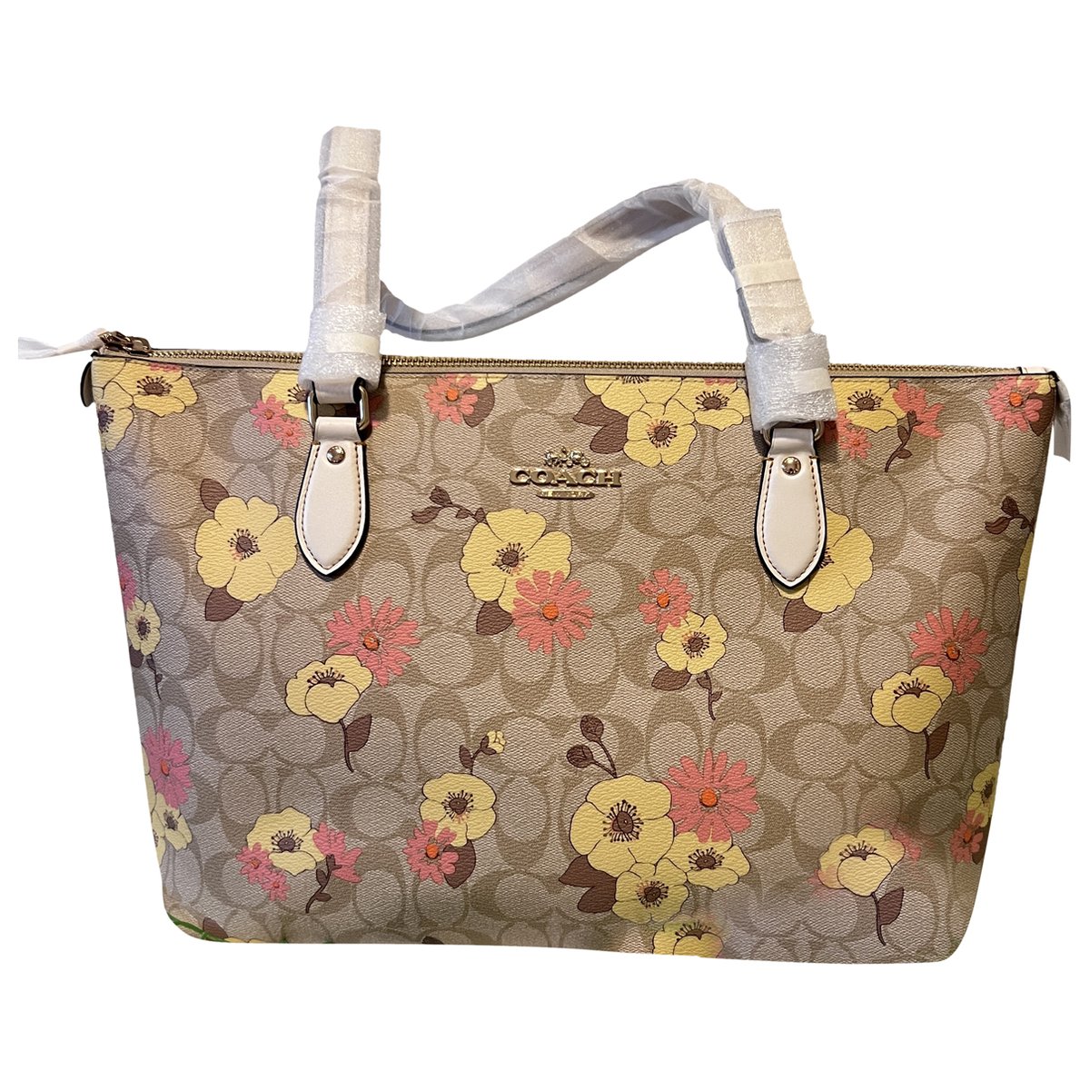 CITY ZIP TOTE leather tote