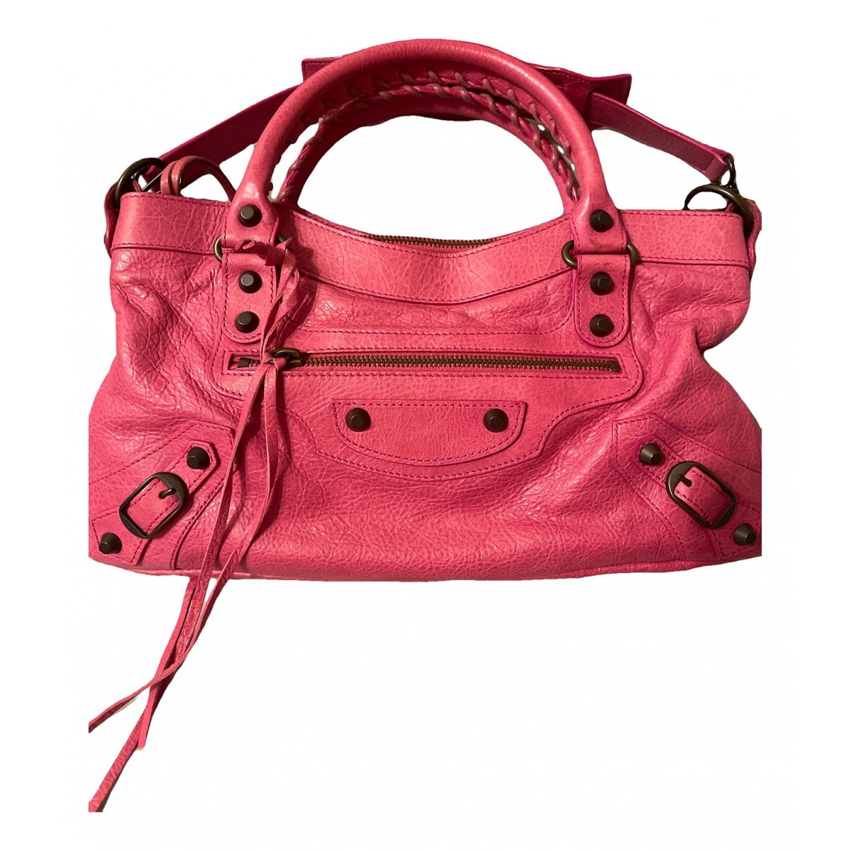 First leather handbag