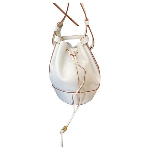 Balloon leather handbag