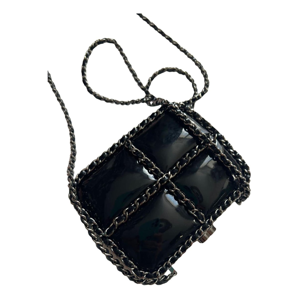 Vanity leather crossbody bag