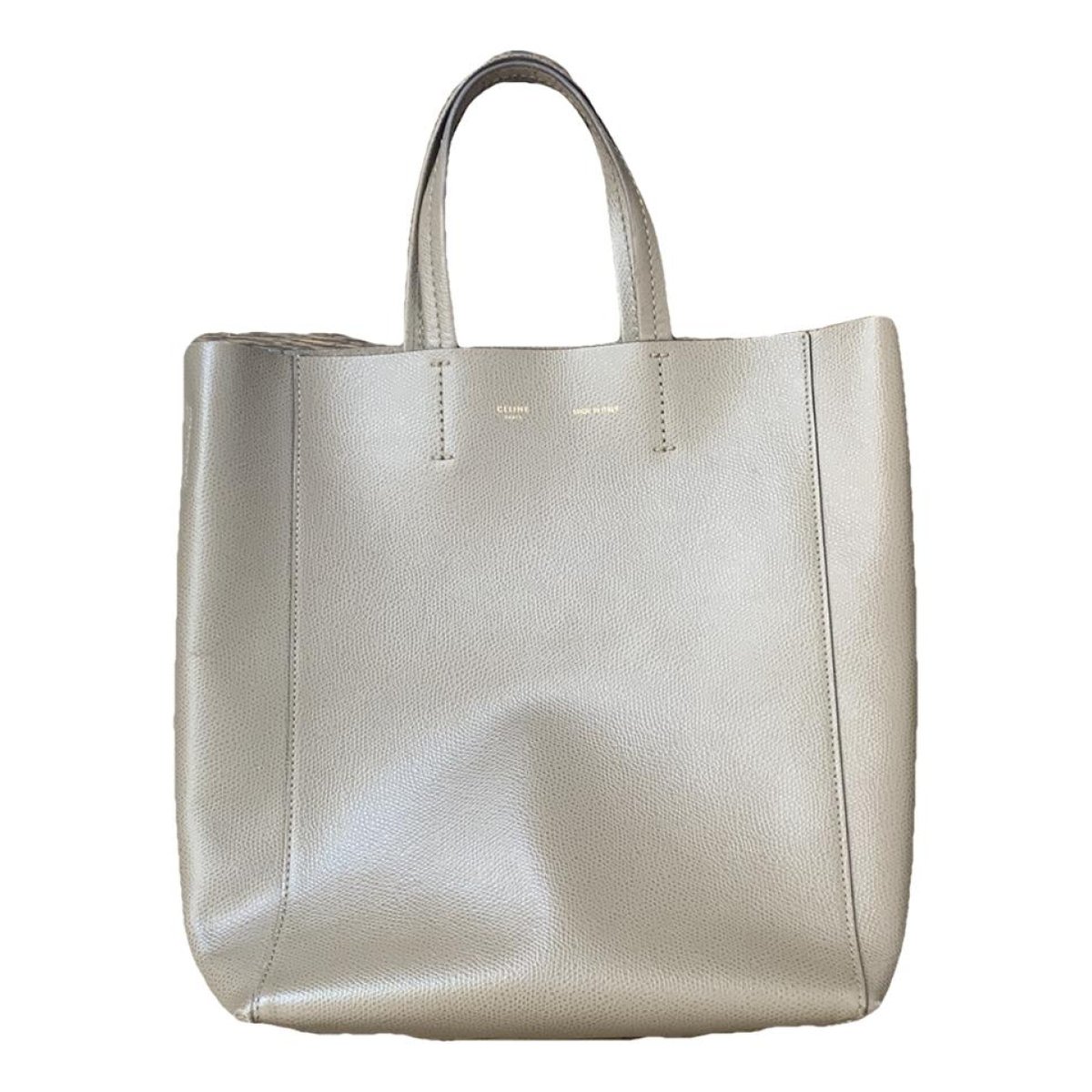 Cabas Vertical leather tote