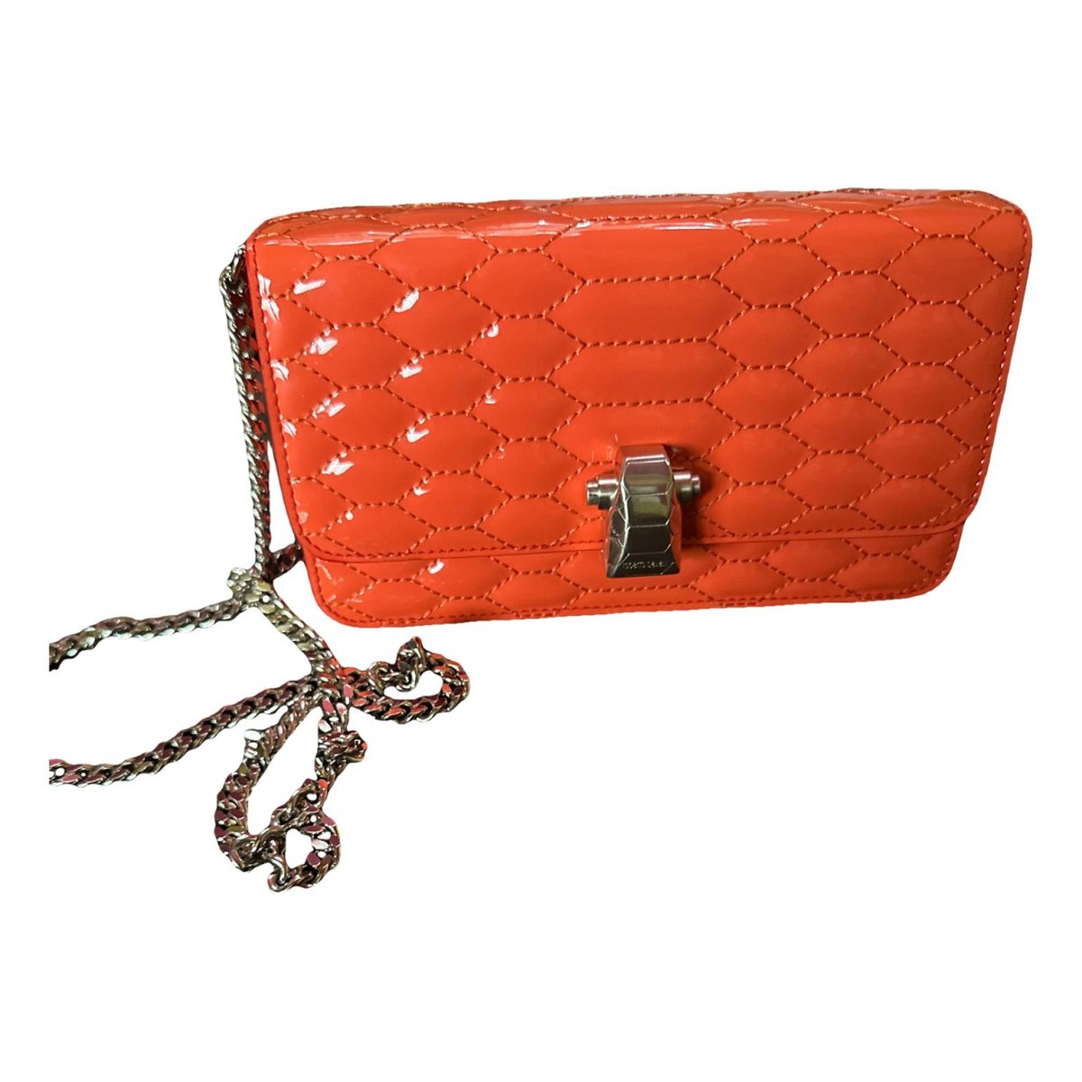 Patent leather handbag
