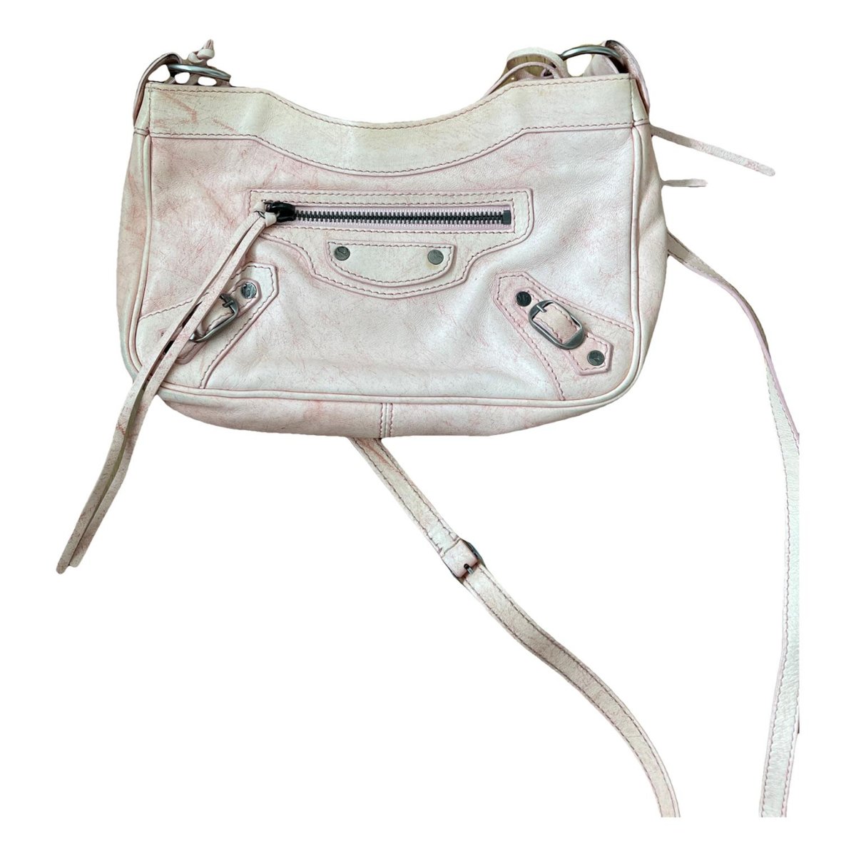 Hip leather crossbody bag