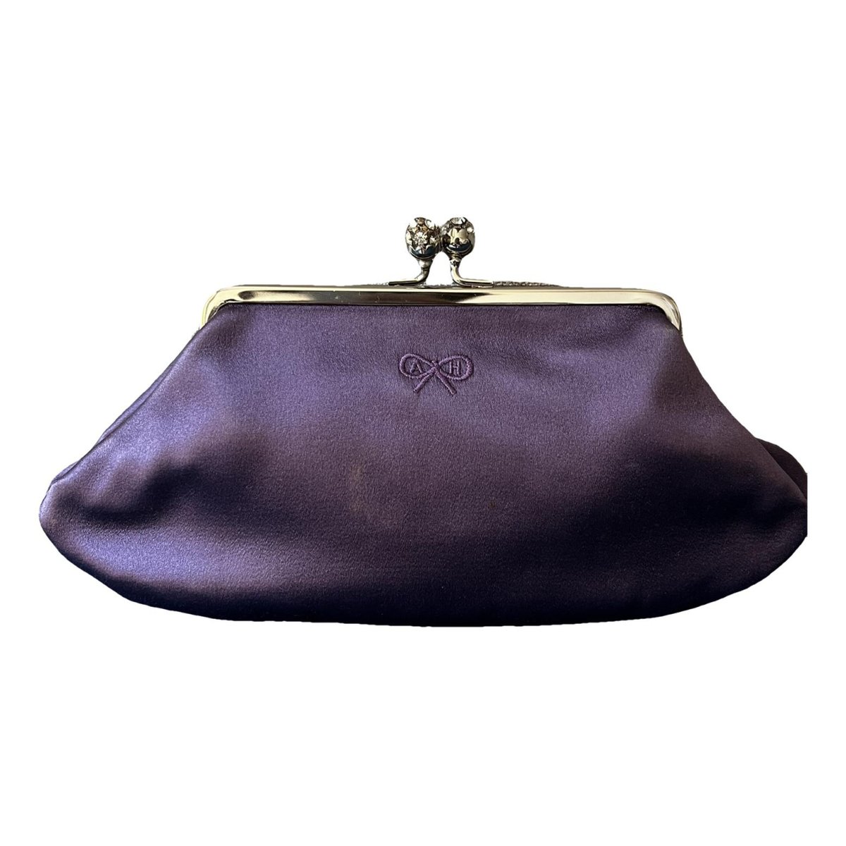 Silk clutch bag